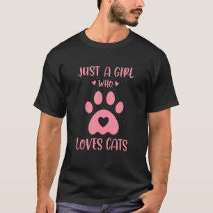 T-shirt Juste Une Fille Qui Aime Les Chats Propriétaire De