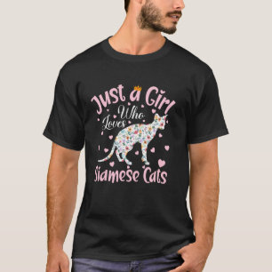 T-shirt Juste Une Fille Qui Aime Les Chats Siamois Femmes