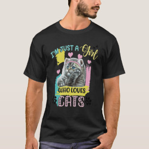 T-shirt Juste Une Fille Qui Aime Les Chats Sibériens Migno