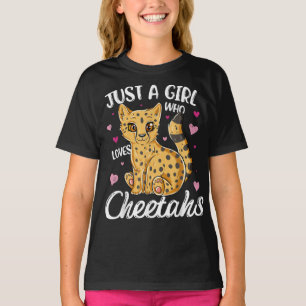 T-shirt juste une fille qui aime les cheetahs
