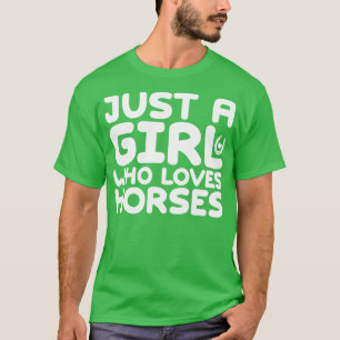 T-shirt Juste une fille qui aime les chevaux 2