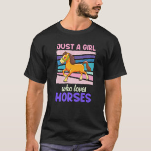 T-shirt Juste Une Fille Qui Aime Les Chevaux cavaliers Che