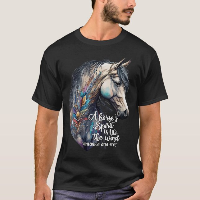 T-shirt Juste Une Fille Qui Aime Les Chevaux Co. Femmes No (Devant)