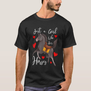 T-shirt Juste Une Fille Qui Aime Les Chevaux Femme De Chev