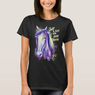 T-shirt Juste Une Fille Qui Aime Les Chevaux Fille De Che