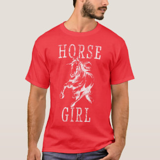 T-shirt Juste Une Fille Qui Aime Les Chevaux Grange Maman 