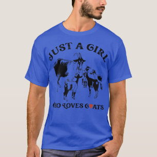 T-shirt Juste une fille qui aime les chèvres, agricultrice