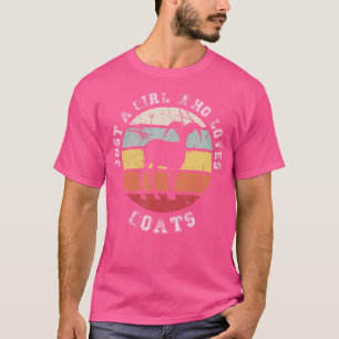 T-shirt Juste une fille qui aime les chèvres chèvre