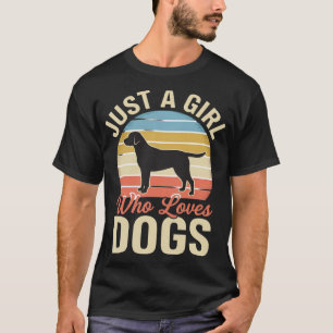 T-shirt Juste une fille qui aime les chiens amateur de chi