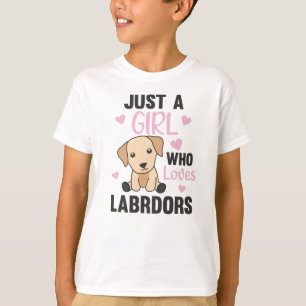 T-shirt Juste Une Fille Qui Aime Les Chiens Du Labrador An
