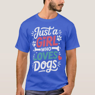 T-shirt Juste une fille qui aime les chiens École de dress