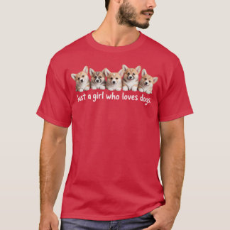 T-shirt Juste une fille qui aime les chiens pour Dograiner