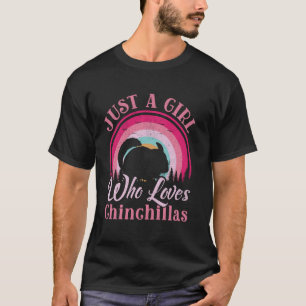 T-shirt Juste Une Fille Qui Aime Les Chinchillas Femmes Fi