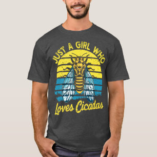 T-shirt juste une fille qui aime les cigales