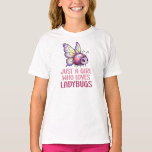 T-shirt Juste Une Fille Qui Aime Les Coccinelles Enfants
