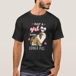 T-shirt Juste Une Fille Qui Aime Les Cochons De Guinée