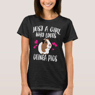 T-shirt Juste une fille qui aime les cochons de Guinée
