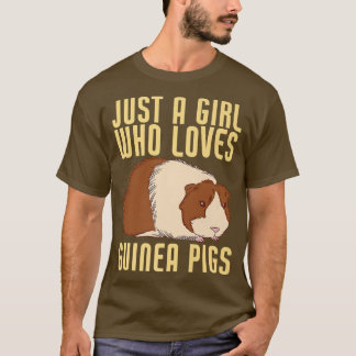 T-shirt Juste une fille qui aime les cochons de Guinée861