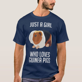 T-shirt Juste une fille qui aime les cochons de Guinée868