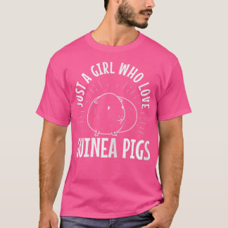 T-shirt Juste une fille qui aime les cochons de Guinée 342