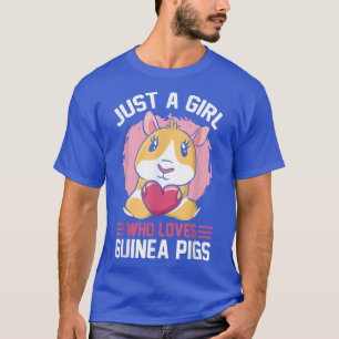 T-shirt Juste une fille qui aime les cochons de Guinée 348