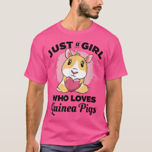 T-shirt Juste une fille qui aime les cochons de Guinée 348