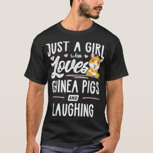 T-shirt Juste Une Fille Qui Aime Les Cochons De Guinée Et