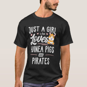 T-shirt Juste Une Fille Qui Aime Les Cochons De Guinée Et 