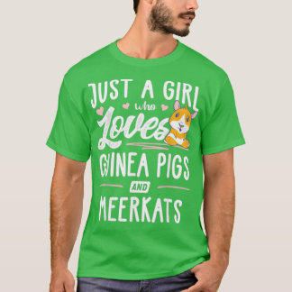 T-shirt Juste Une Fille Qui Aime Les Cochons De Guinée Et 