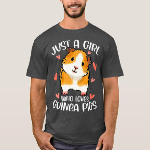 T-shirt Juste Une Fille Qui Aime Les Cochons De Guinée Fun