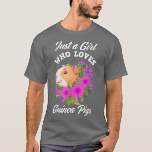 T-shirt Juste Une Fille Qui Aime Les Cochons De Guinée Mig