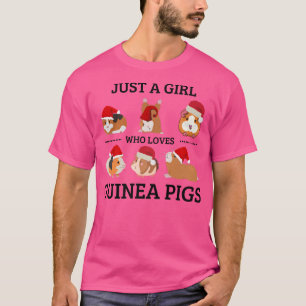 T-shirt Juste Une Fille Qui Aime Les Cochons De Guinée Mig