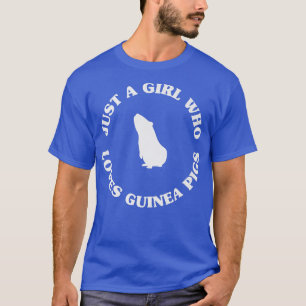 T-shirt Juste une fille qui aime les cochons de Guinée mig