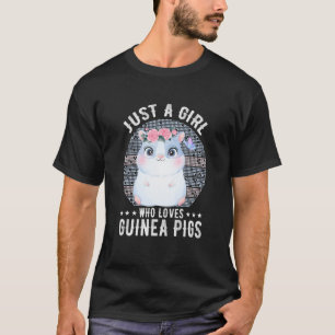 T-shirt Juste Une Fille Qui Aime Les Cochons De Guinée Pom