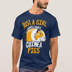 T-shirt Juste une fille qui aime les cochons de Guinée Pre