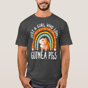 T-shirt Juste Une Fille Qui Aime Les Cochons De Guinée Rai