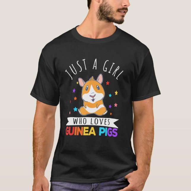 T-shirt Juste une fille qui aime les cochons d'Inde   Whee (Devant)