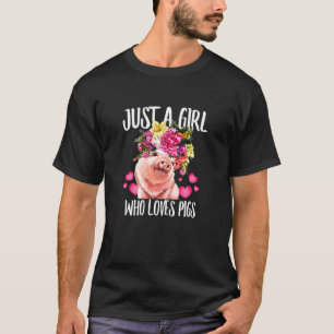 T-shirt Juste Une Fille Qui Aime Les Cochons Papa-Dy Maman