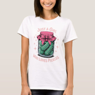 T-shirt Juste une fille qui aime les cornichons – Cornicho
