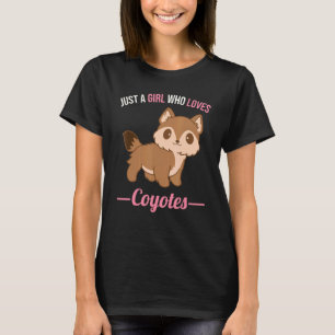 T-shirt Juste une fille qui aime les coyotes