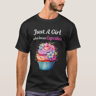 T-shirt Juste Une Fille Qui Aime Les Cupcakes