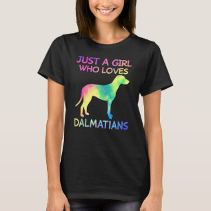 T-shirt Juste une fille qui aime les Dalmatiens mignons Da