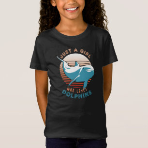 T-Shirt Juste Une Fille Qui Aime Les Dauphins