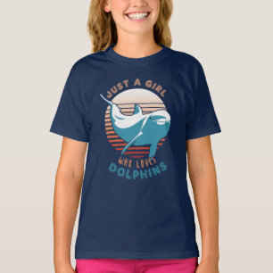 T-shirt Juste Une Fille Qui Aime Les Dauphins