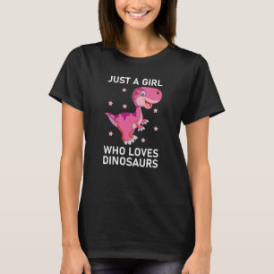 T-shirt Juste Une Fille Qui Aime Les Dinosaures