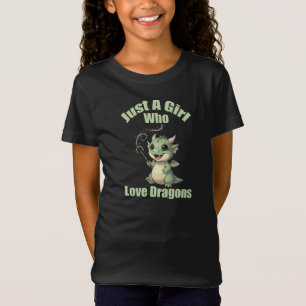 T-Shirt Juste Une Fille Qui Aime Les Dragons