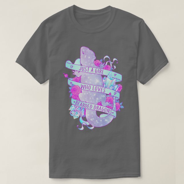 T-shirt Juste une fille qui aime les dragons barrés (Design devant)