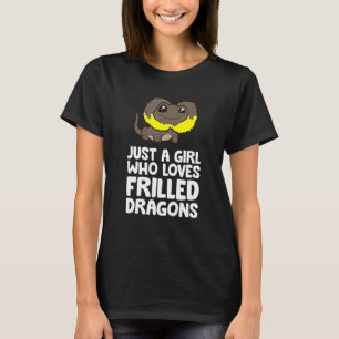 T-shirt Juste Une Fille Qui Aime Les Dragons Frillés Liza