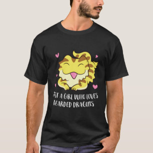 T-shirt Juste Une Fille Qui Aime Les Dragons Lizard Mignon