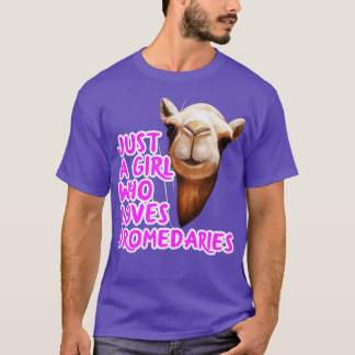 T-shirt Juste Une Fille Qui Aime Les Dromedaires